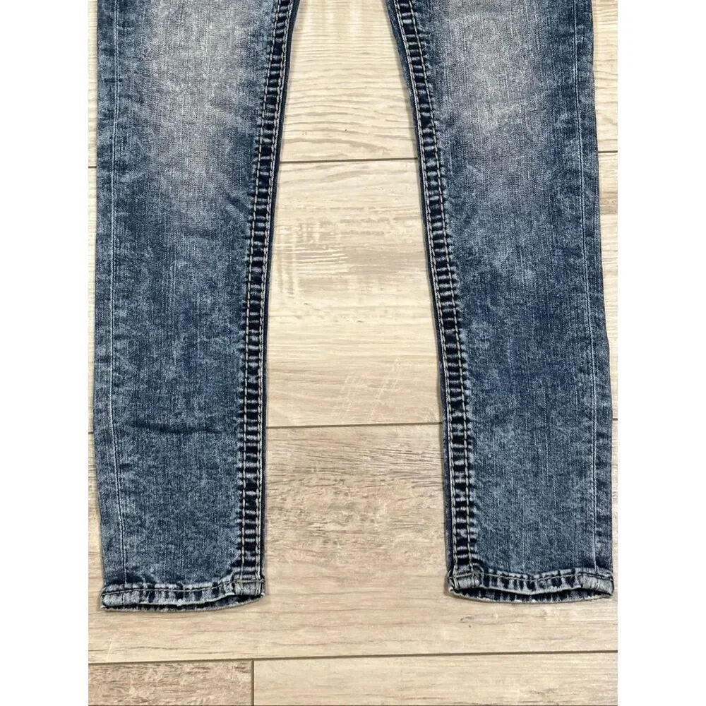Rock Revival mid rise ankle skinny jeans size 25